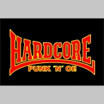 Hardcore Punk n Oi! čierne teplákové kraťasy s tlačeným logom  
